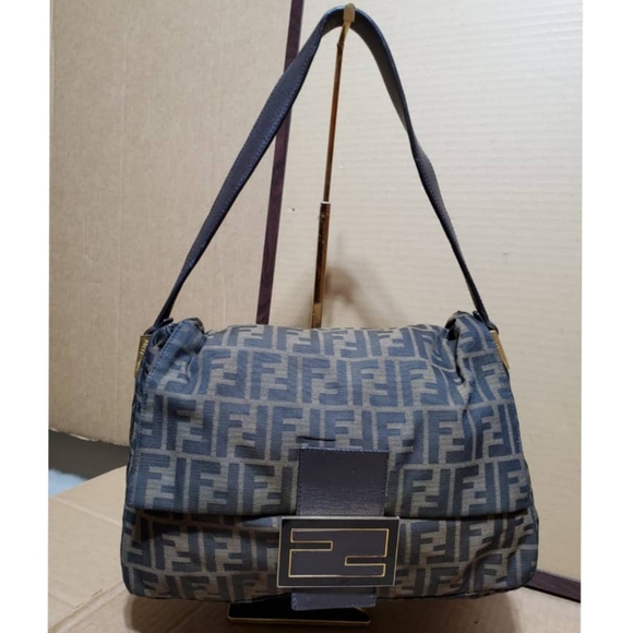 Fendi Handbags - Authentic FENDI Zucca Big Mamma Forever Flap Bag